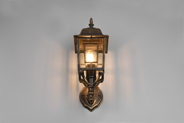 Φωτιστικό Επίτοιχο Trio Lighting VOLTURNO 205960128 Αντικέ Καφέ-Σκουριά (Antique Rust)