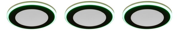 Φωτιστικό Χωνευτό Trio Lighting ARGUS 653610332 Μαύρο Ματ (Black Mat) 3000K