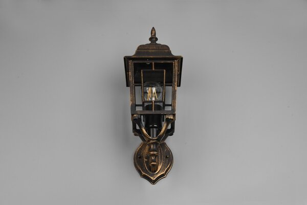 Φωτιστικό Επίτοιχο Trio Lighting VOLTURNO 205960128 Αντικέ Καφέ-Σκουριά (Antique Rust)