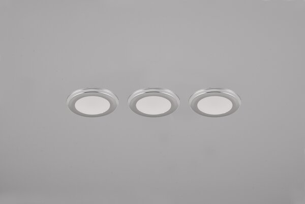 Φωτιστικό Χωνευτό Trio Lighting ARGUS 653610306 Χρώμιο (Chrome) 3000K