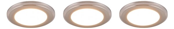 Φωτιστικό Χωνευτό Trio Lighting ARGUS 653610306 Χρώμιο (Chrome) 3000K