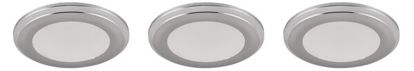 Φωτιστικό Χωνευτό Trio Lighting ARGUS 653610306 Χρώμιο (Chrome) 3000K