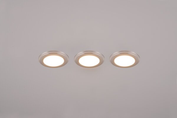 Φωτιστικό Χωνευτό Trio Lighting ARGUS 653610306 Χρώμιο (Chrome) 3000K