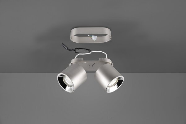 Φωτιστικό Οροφής Trio Lighting GUAYANA 651000207 Νίκελ ματ (Nickel Mat- Satin)