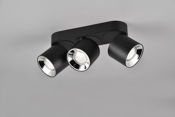 Φωτιστικό Οροφής Trio Lighting GUAYANA 651000332 Μαύρο Ματ (Black Mat)