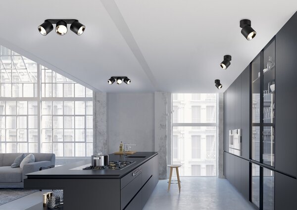 Φωτιστικό Οροφής Trio Lighting GUAYANA 651000332 Μαύρο Ματ (Black Mat)