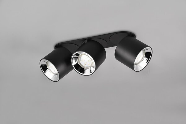 Φωτιστικό Οροφής Trio Lighting GUAYANA 651000332 Μαύρο Ματ (Black Mat)