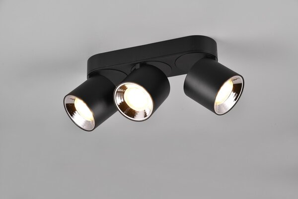 Φωτιστικό Οροφής Trio Lighting GUAYANA 651000332 Μαύρο Ματ (Black Mat)