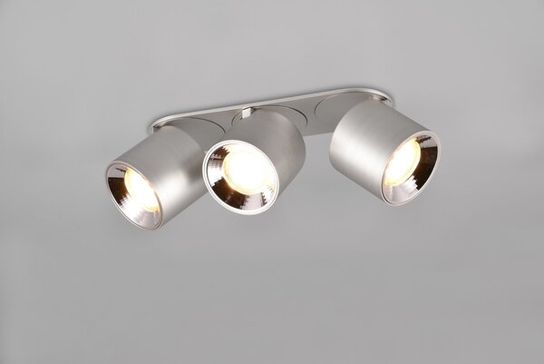 Φωτιστικό Οροφής Trio Lighting GUAYANA 651000307 Νίκελ ματ (Nickel Mat- Satin)