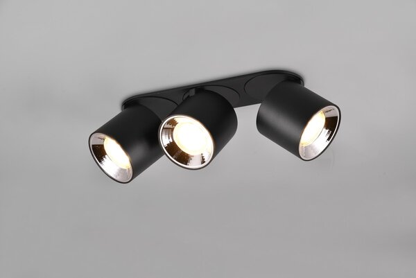 Φωτιστικό Οροφής Trio Lighting GUAYANA 651000332 Μαύρο Ματ (Black Mat)