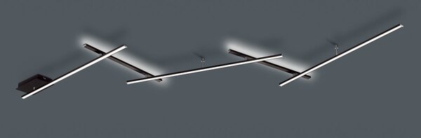 Φωτιστικό Οροφής Trio Lighting INDIRA 674610532 Μαύρο Ματ (Black Mat) 3000K