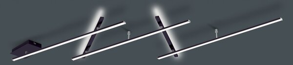 Φωτιστικό Οροφής Trio Lighting INDIRA 674610532 Μαύρο Ματ (Black Mat) 3000K