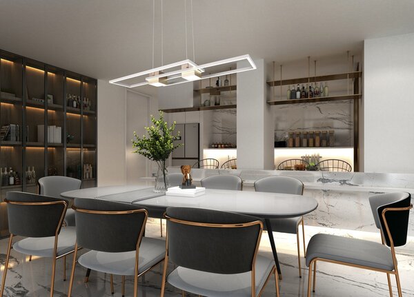 Φωτιστικό Κρεμαστό Trio Lighting ALBANY 347710465 Καφετί (Coffee) 2700 - 6500K