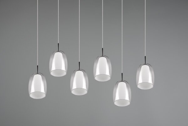 Φωτιστικό Κρεμαστό Trio Lighting BARRET 317500606 Χρώμιο (Chrome)