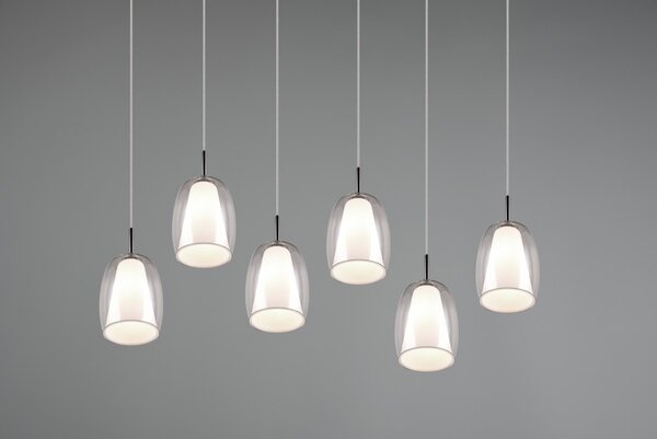 Φωτιστικό Κρεμαστό Trio Lighting BARRET 317500606 Χρώμιο (Chrome)