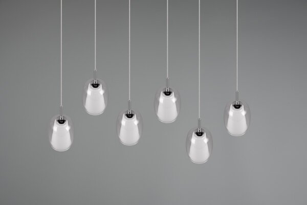 Φωτιστικό Κρεμαστό Trio Lighting BARRET 317500606 Χρώμιο (Chrome)