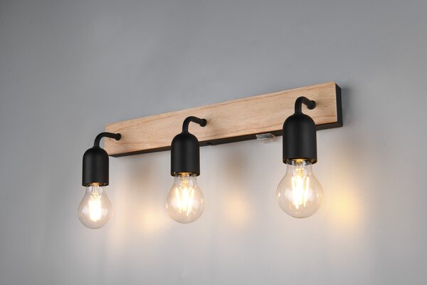 Φωτιστικό Επίτοιχο Trio Lighting ARTURO 284470332 Wood Coloured