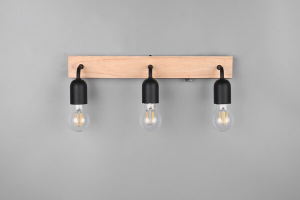 Φωτιστικό Επίτοιχο Trio Lighting ARTURO 284470332 Wood Coloured
