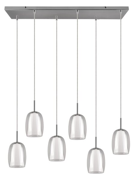 Φωτιστικό Κρεμαστό Trio Lighting BARRET 317500606 Χρώμιο (Chrome)