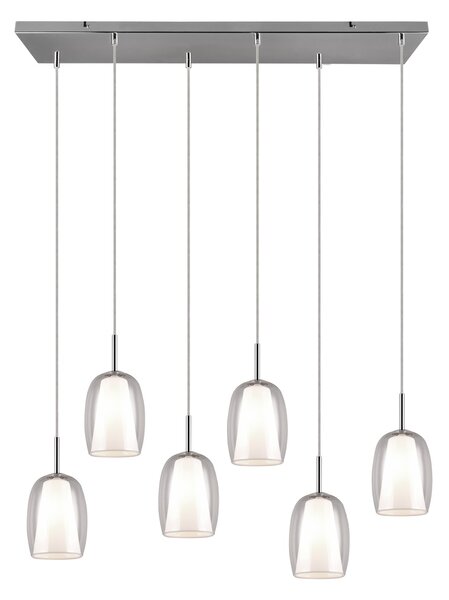 Φωτιστικό Κρεμαστό Trio Lighting BARRET 317500606 Χρώμιο (Chrome)