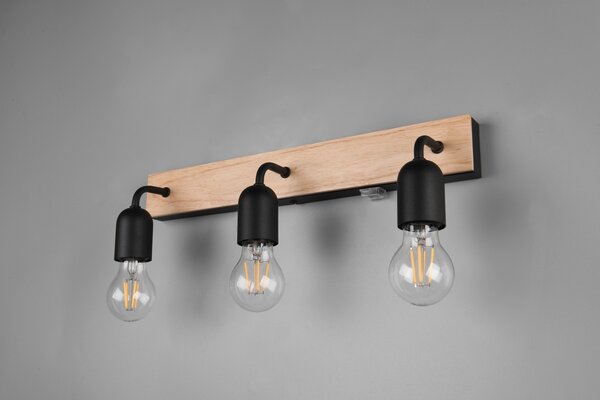 Φωτιστικό Επίτοιχο Trio Lighting ARTURO 284470332 Wood Coloured