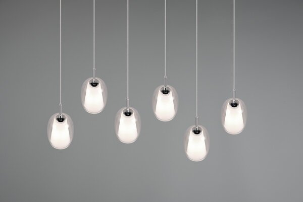 Φωτιστικό Κρεμαστό Trio Lighting BARRET 317500606 Χρώμιο (Chrome)