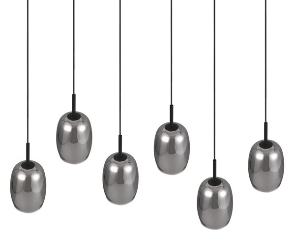 Φωτιστικό Κρεμαστό Trio Lighting BARRET 317500654 Μαύρο Ματ (Black Mat)