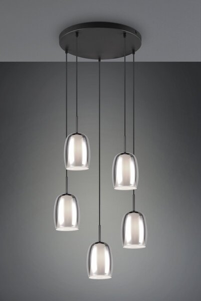 Φωτιστικό Κρεμαστό Trio Lighting BARRET 317530554 Μαύρο Ματ (Black Mat)