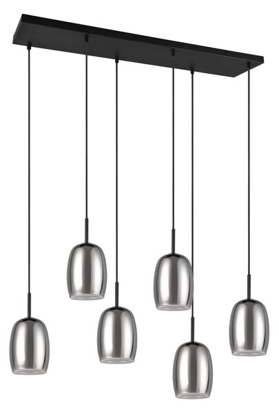 Φωτιστικό Κρεμαστό Trio Lighting BARRET 317500654 Μαύρο Ματ (Black Mat)