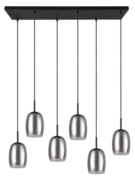 Φωτιστικό Κρεμαστό Trio Lighting BARRET 317500654 Μαύρο Ματ (Black Mat)