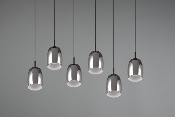 Φωτιστικό Κρεμαστό Trio Lighting BARRET 317500654 Μαύρο Ματ (Black Mat)