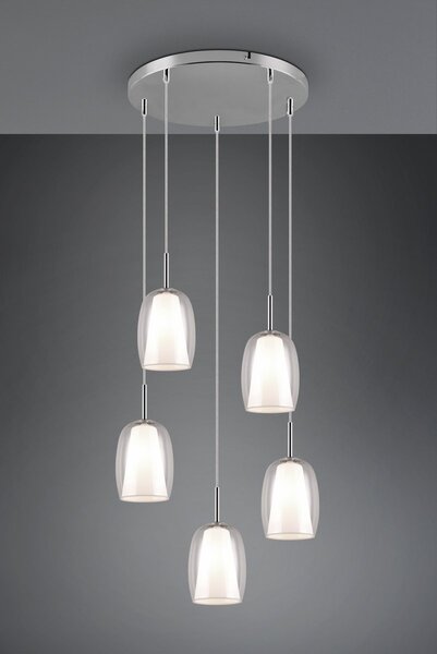 Φωτιστικό Κρεμαστό Trio Lighting BARRET 317530506 Χρώμιο (Chrome)