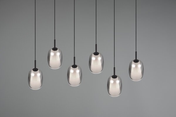 Φωτιστικό Κρεμαστό Trio Lighting BARRET 317500654 Μαύρο Ματ (Black Mat)