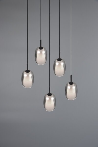 Φωτιστικό Κρεμαστό Trio Lighting BARRET 317530554 Μαύρο Ματ (Black Mat)