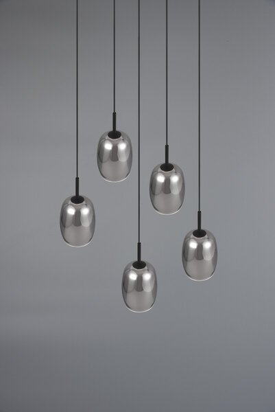 Φωτιστικό Κρεμαστό Trio Lighting BARRET 317530554 Μαύρο Ματ (Black Mat)