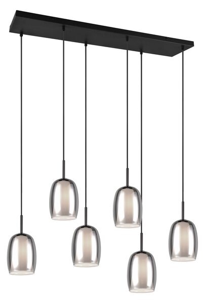 Φωτιστικό Κρεμαστό Trio Lighting BARRET 317500654 Μαύρο Ματ (Black Mat)