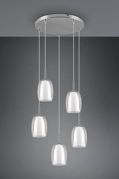 Φωτιστικό Κρεμαστό Trio Lighting BARRET 317530506 Χρώμιο (Chrome)