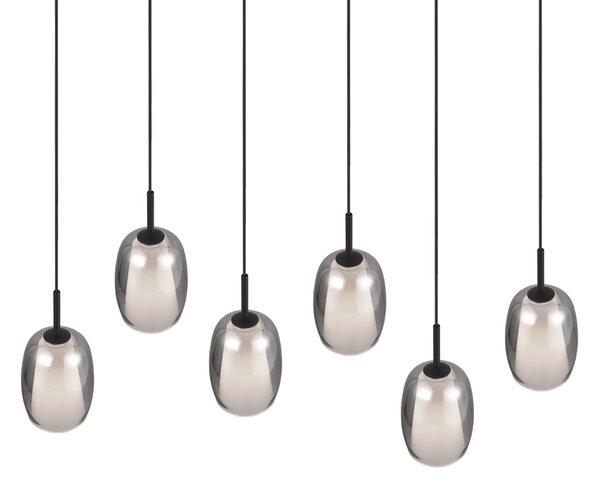Φωτιστικό Κρεμαστό Trio Lighting BARRET 317500654 Μαύρο Ματ (Black Mat)
