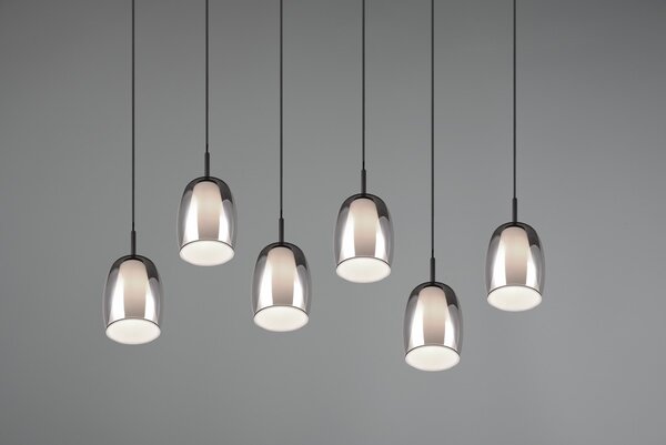 Φωτιστικό Κρεμαστό Trio Lighting BARRET 317500654 Μαύρο Ματ (Black Mat)