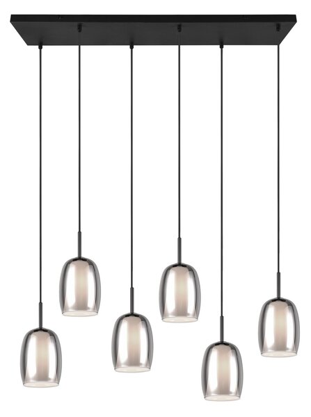 Φωτιστικό Κρεμαστό Trio Lighting BARRET 317500654 Μαύρο Ματ (Black Mat)