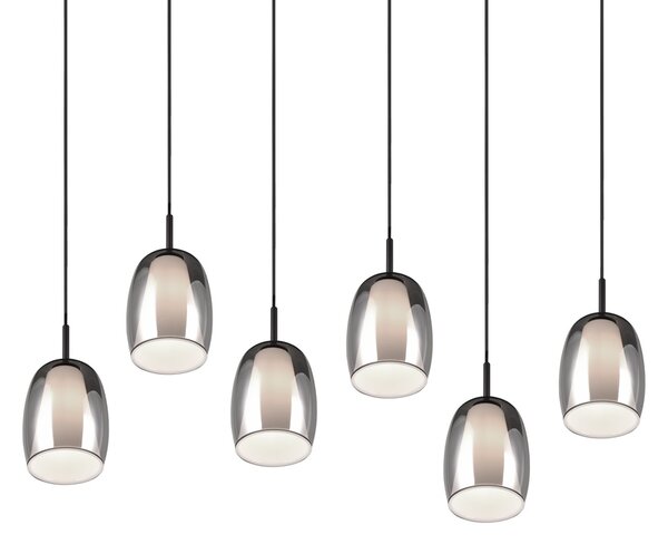 Φωτιστικό Κρεμαστό Trio Lighting BARRET 317500654 Μαύρο Ματ (Black Mat)