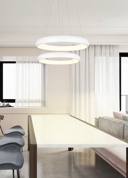 Φωτιστικό Κρεμαστό Trio Lighting CARDONA 349614531 Λευκό Ματ (White Mat) 2300+3000+4000K
