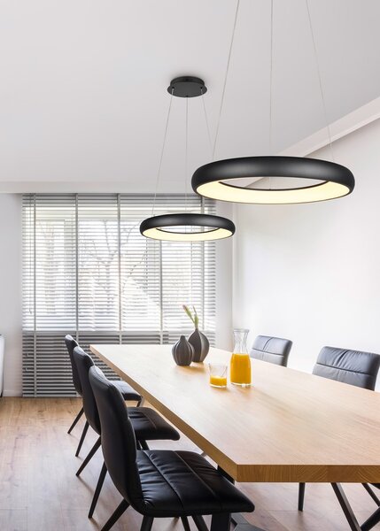 Φωτιστικό Κρεμαστό Trio Lighting CARDONA 349616032 Μαύρο Ματ (Black Mat) 2300+3000+4000K