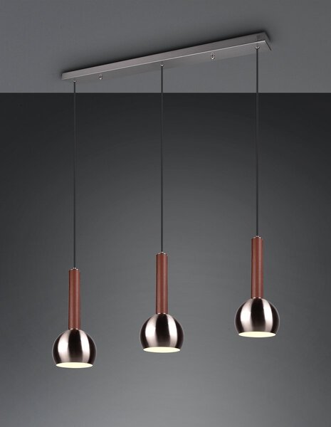 Φωτιστικό Κρεμαστό Cinque CILIANA 316300307 Νίκελ ματ (Nickel Mat- Satin)