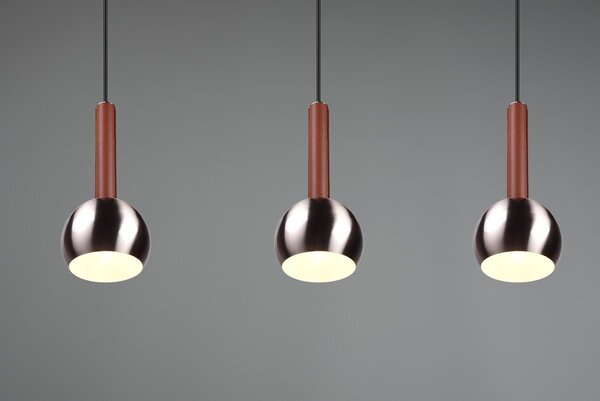 Φωτιστικό Κρεμαστό Cinque CILIANA 316300307 Νίκελ ματ (Nickel Mat- Satin)