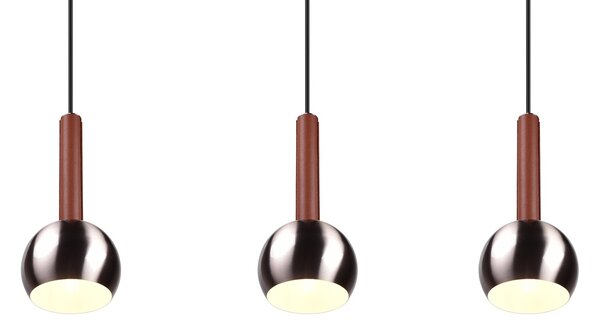 Φωτιστικό Κρεμαστό Cinque CILIANA 316300307 Νίκελ ματ (Nickel Mat- Satin)