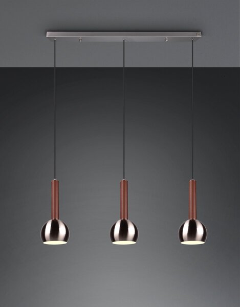 Φωτιστικό Κρεμαστό Cinque CILIANA 316300307 Νίκελ ματ (Nickel Mat- Satin)