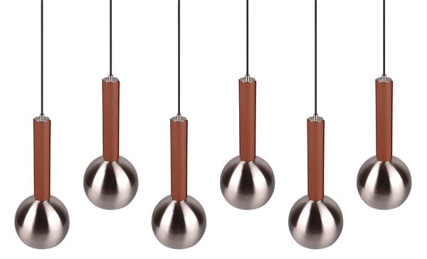 Φωτιστικό Κρεμαστό Cinque CILIANA 316300607 Νίκελ ματ (Nickel Mat- Satin)