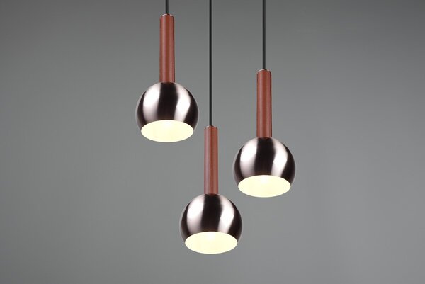 Φωτιστικό Κρεμαστό Cinque CILIANA 316330307 Νίκελ ματ (Nickel Mat- Satin)
