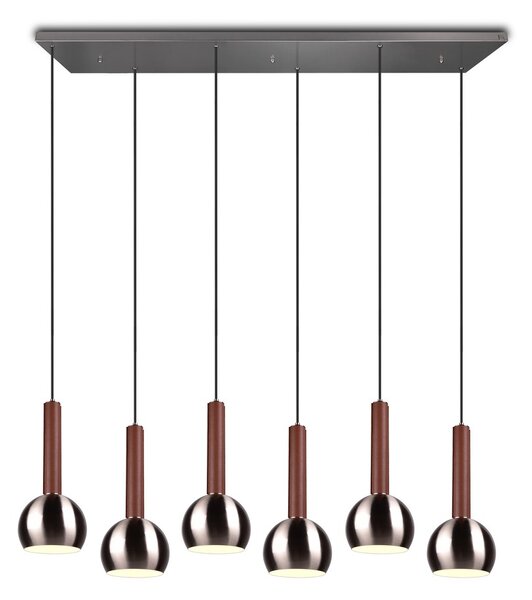 Φωτιστικό Κρεμαστό Cinque CILIANA 316300607 Νίκελ ματ (Nickel Mat- Satin)